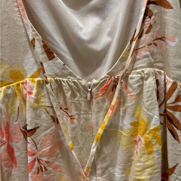 floral beige dress - Picture 3 of 4